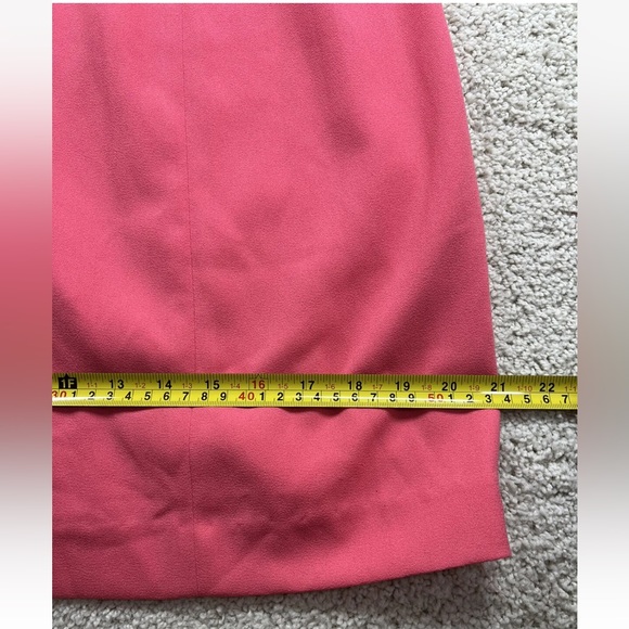 Saks Atrium Collection Vintage 80’s Women’s Pink Pencil Dress 12 Zippered back - Picture 9 of 12